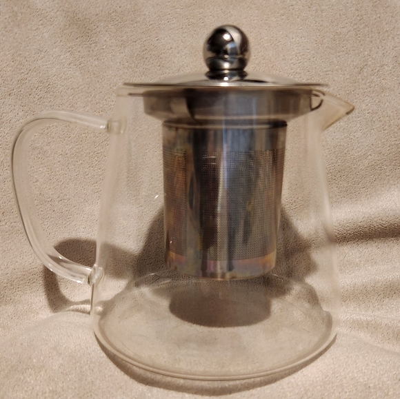 Glass Teapot with Removable Stainless Steel Infuser - 20oz - Picture 2 of 10